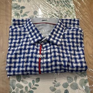 Bugatchi L/S X-Large Blue Print